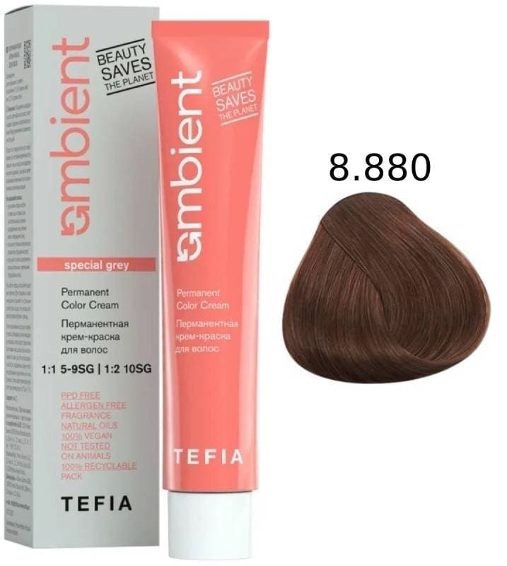 TEFIA AMBIENT 8.880 Светлый блондин интенсивный коричневый для седых волос 60 мл