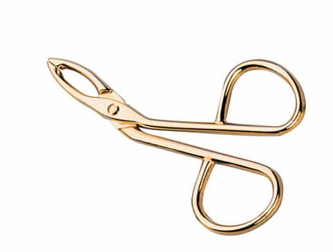 TITANIA Пинцет-ножницы позолоч.