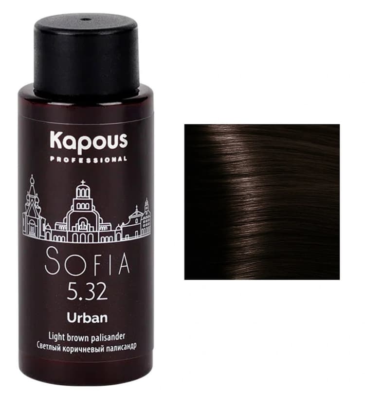 Kapous Urban LC 5.32 София Полуперманентный жидкий краситель для волос 60 мл
