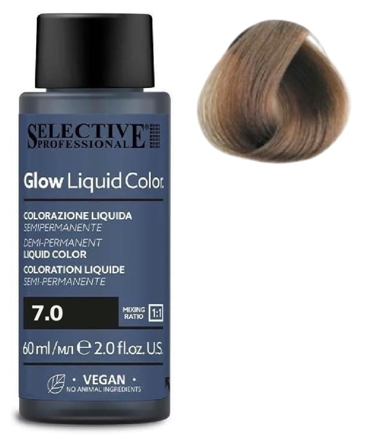 SELECTIVE Glow Liquid Color 7.0 Блондин