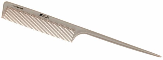 Dewal Расческа SAHARA рабочая с пластиковым хвостиком 21 см, бежевая