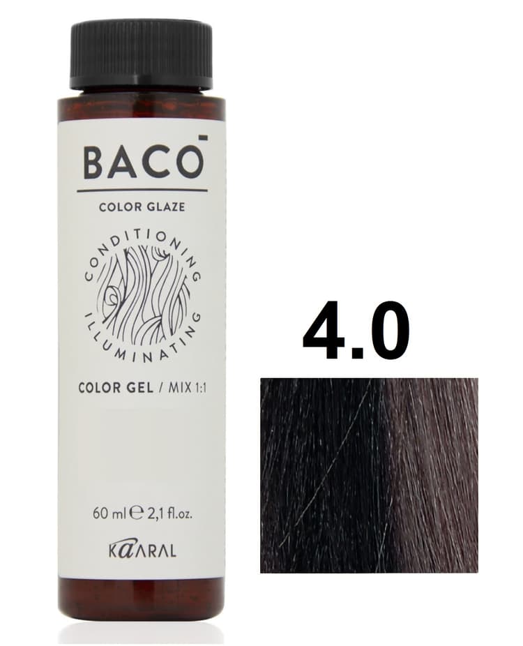KAARAL Baco Color Glaze 4.0 средний коричневый 60 мл