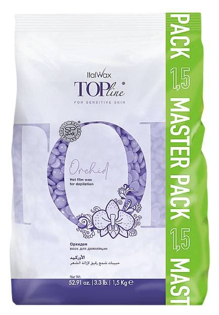 ItalWax Воск горячий (пленочный) Top Line Orchid (Орхидея), гранулы 1500гр