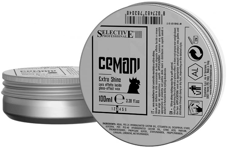 CEMANI Воск "Extra Shine" для волос с глянцевым эффектом 100мл 