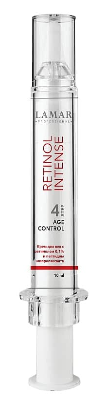 LAMAR Крем для век с ретинолом 0,1% и пептидом миорелаксанта AGE CONTROL, 10 мл