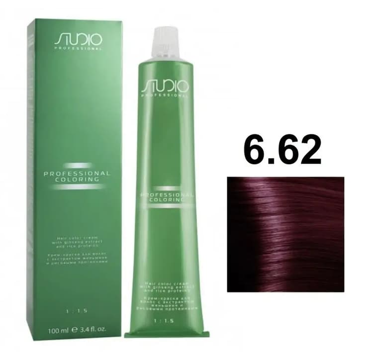 KAPOUS Studio S 6.62 темный красно-фиолетовый блонд 100 мл