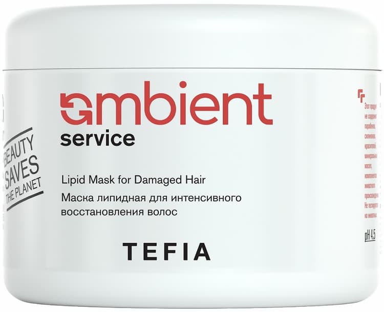 TEFIA AMBIENT Service Маска липидная для интенсивного восстановления волос 500 мл