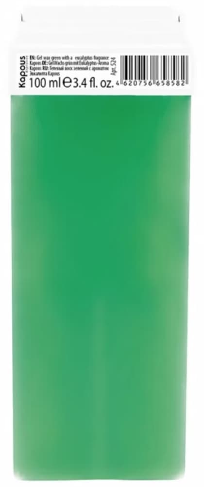 Kapous Depilation Гелевый воск с ароматом "Эвкалипт" в картридже, 100 мл