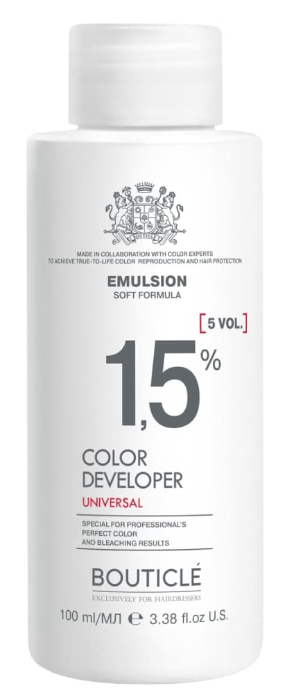 Bouticle Окисляющая эмульсия 1,5% "Color developer 5 vol" 100 мл 