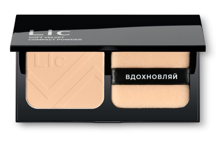 LIC Пудра компактная Soft Velvet Compact Powder (02N) 9 гр. 