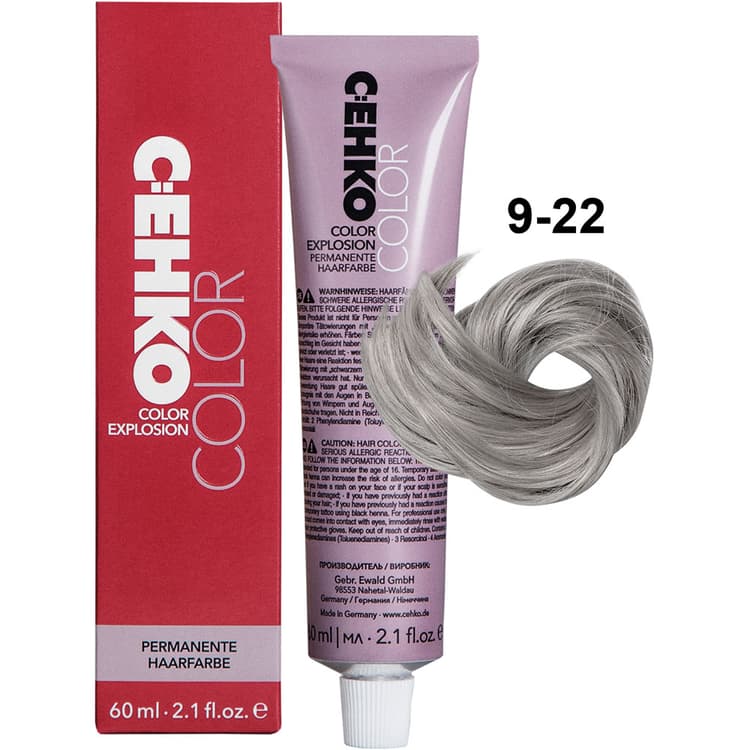 C:EHKO Color Explosion 9/22 Очень светлый блондин интенсивно-пепельный/Very Light Blond Ash Intensiv