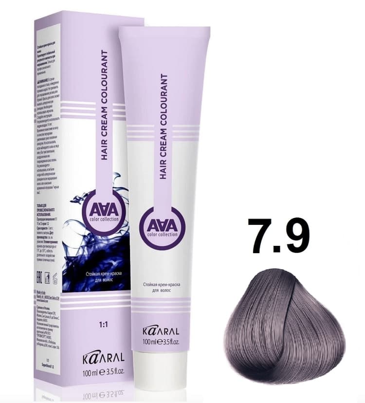 KAARAL AAA Hair crem colorant 7.9 блондин сандрэ 100мл 