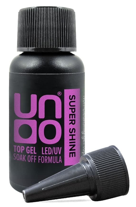 Верхнее покрытие для гель-лака "Uno" SUPER SHINE без липкого слоя, 30 мл. 