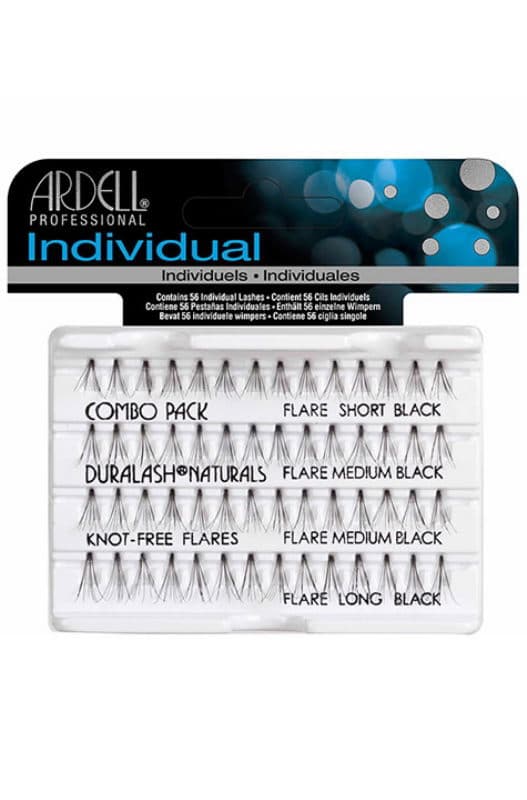 Ardell Пучки ресниц безузелковые комбо черные