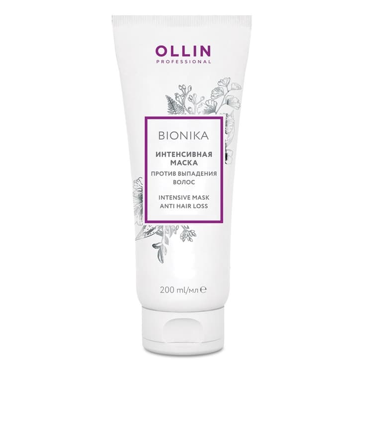 OLLIN BioNika Интенсивная маска против выпадения волос 200мл