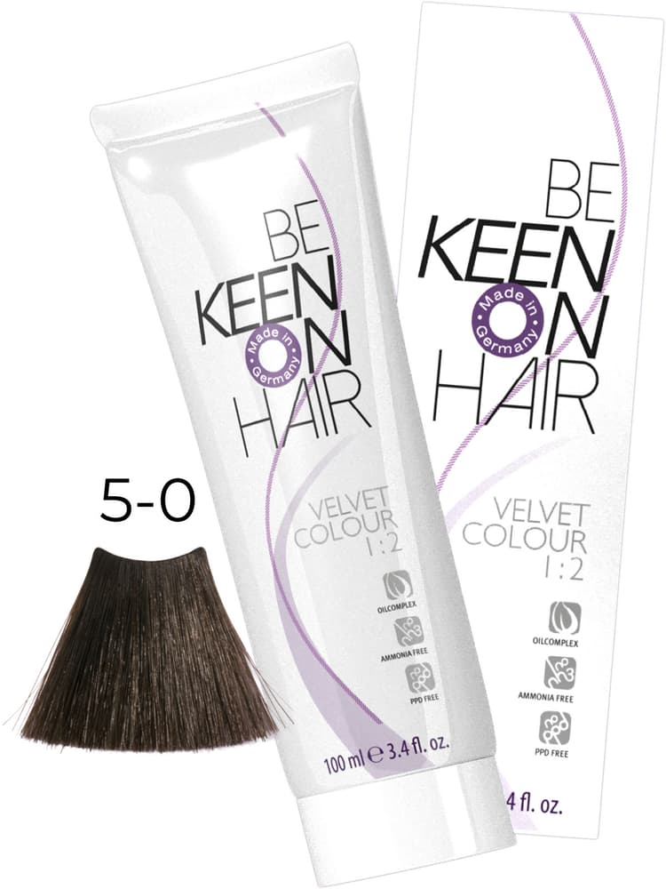 KEEN VELVET COLOUR 5.0 Шатен/ Hellbraun, 100 мл, без аммиака