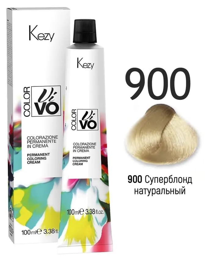 KEZY Color Vivo Крем-краска 900 Суперблонд натуральный, 100 мл.