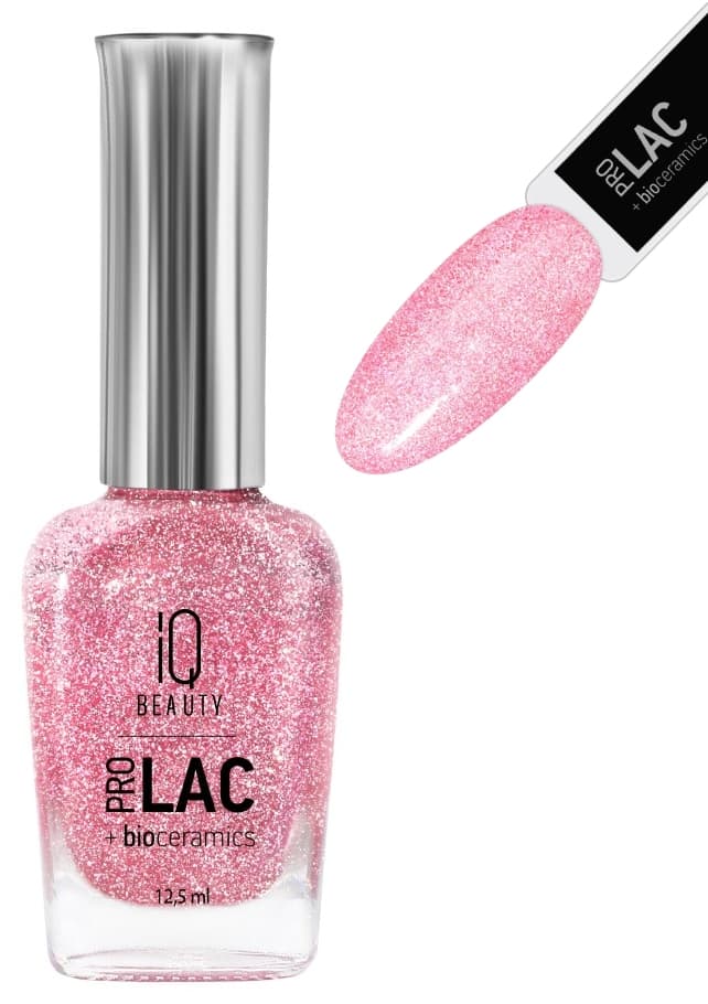 IQ BEAUTY PROLAC Лак для ногтей укрепляющий с биокерамикой 12.5 мл №138 Butterfly светоотраж.WINGS