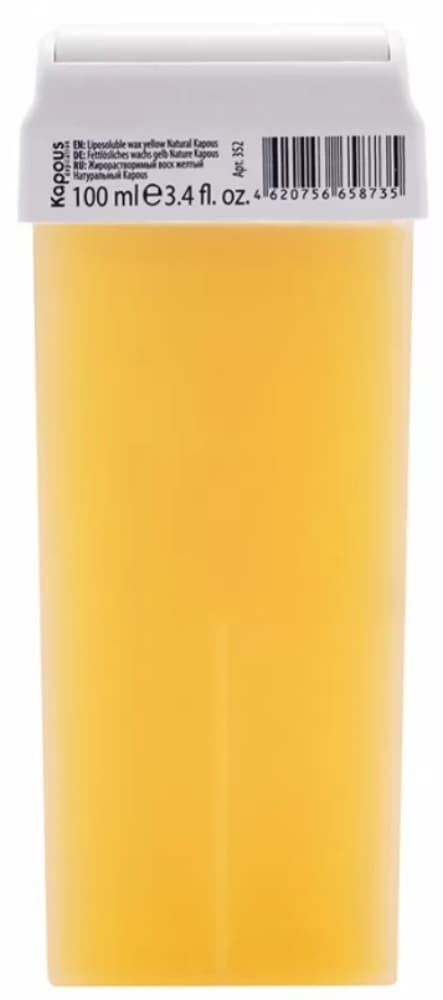 Kapous Depilation Жирорастворимый воск желтый Натуральный в картридже, 100 мл