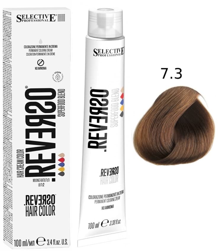 SELECTIVE Reverso Hair Color 7.3 Блондин золотистый
