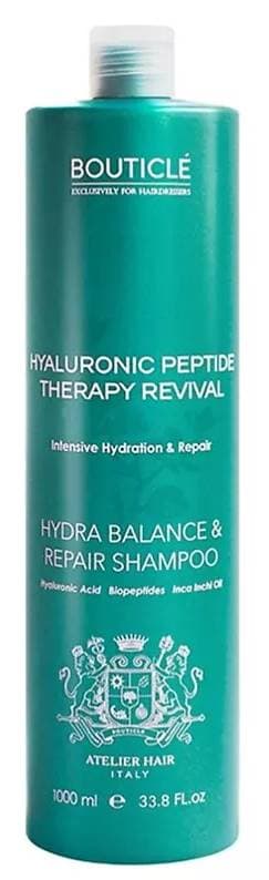 Bouticle ATELIER HAIR HYALURONIC Увлажняющий шампунь для очень сухих и поврежденных волос  1000 мл