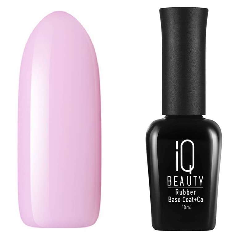 IQ BEAUTY Базовое камуфл.покрытие каучуковое с кальцием Rubber Base 21 Bubblegum 10 мл 