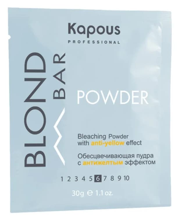Kapous Blond Bar Обесцвечивающая пудра с антижелтым эффектом 30 гр. 