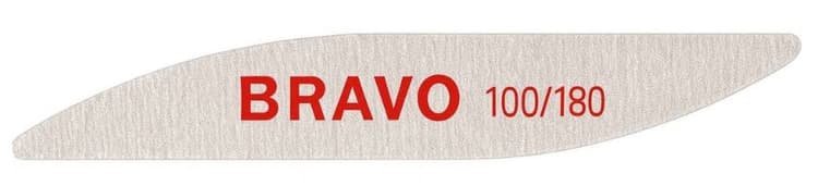 Bravo Пилка для маникюра 100/180 двойная волна
