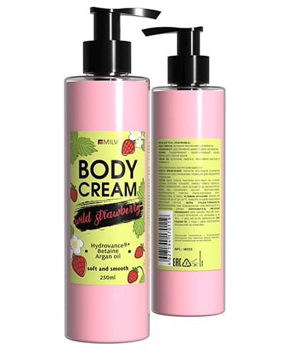 MILV Крем для тела "Земляника" 250 мл