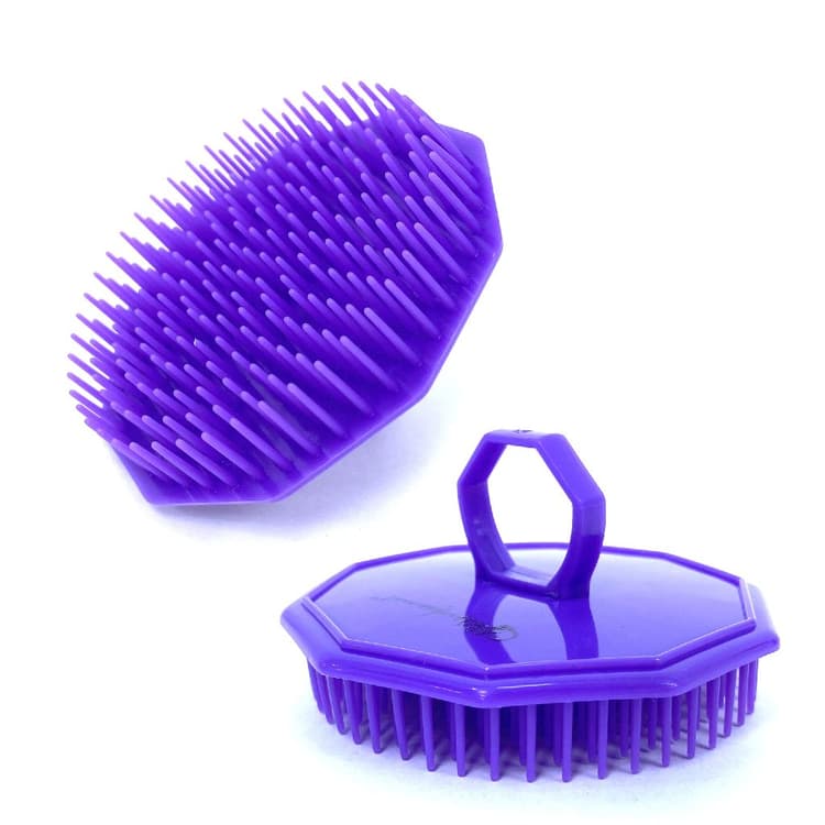 Gera Professional Массажная расческа в форме многоугольника цв.фиолетовый