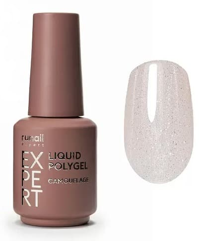 RuNail Expert Жидкий полигель с шиммером №239, 18 мл. 