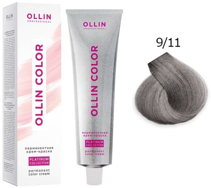 OLLIN COLOR Platinum Collection 9/11 100 мл Перманентная крем-краска для волос