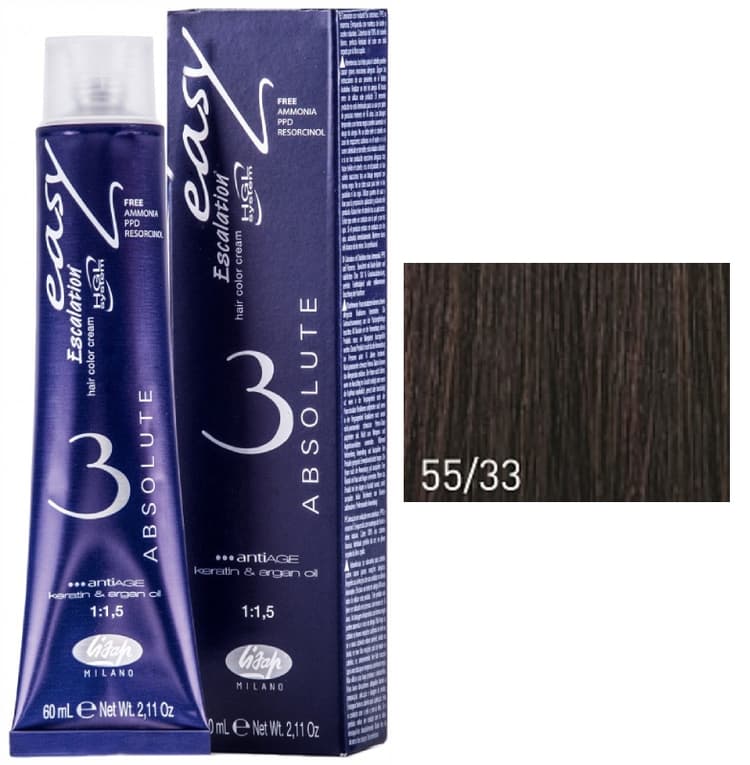 Lisap Absolute 55/33 светлый шатен золотистый насыщенный 60 мл