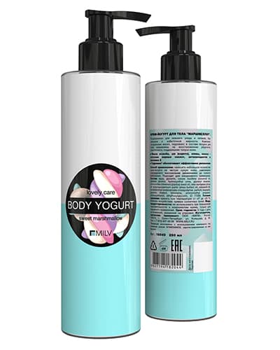 MILV Крем-йогурт двухцветный "МАРШМЕЛЛОУ". 250 мл 