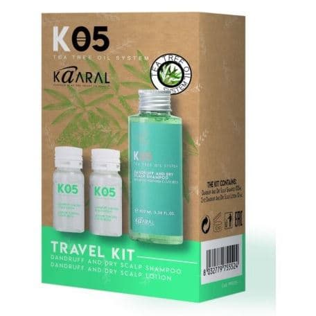 KAARAL K05 Travel Kit Набор от перхоти д/сухой кожи головы (шампунь 100мл + лосьон для волос 2*10мл)