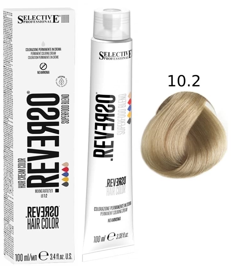 SELECTIVE Reverso Hair Color 10.2 Экстра светлый блондин бежевый
