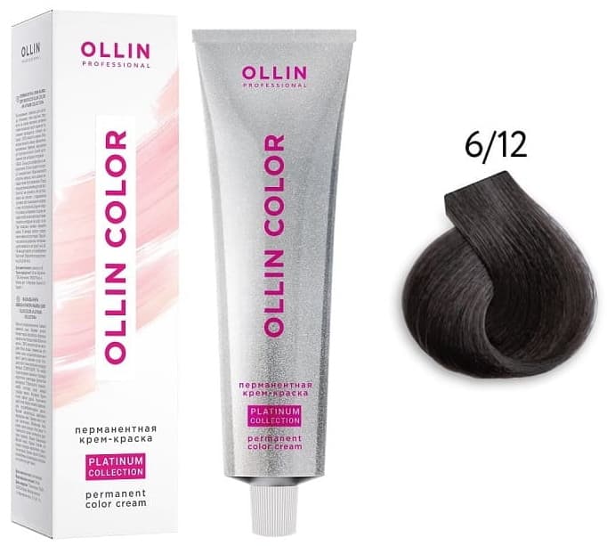 OLLIN COLOR Platinum Collection 6/12 100 мл Перманентная крем-краска для волос