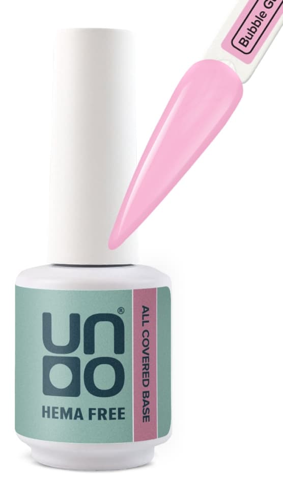 UNO HEMA FREE Гель-лак базовый All Covered Base Gel, 10 г Bubblegum