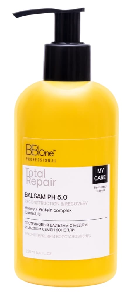 BB One Total Repair Протеиновый бальзам с медом и маслом семян конопли 250 мл