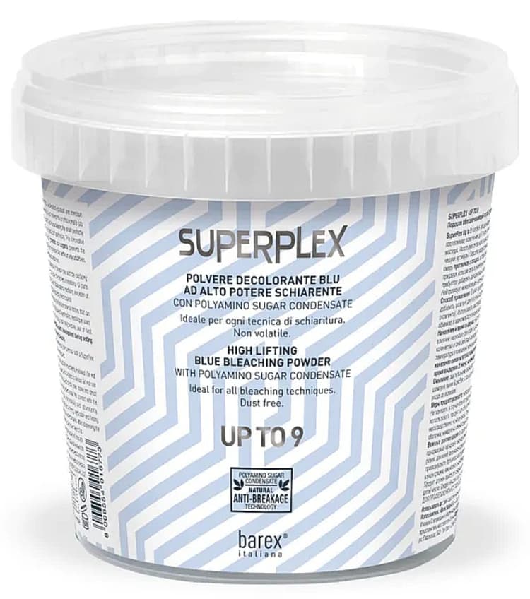 BAREX Обесцвечивающий голубой порошок SUPERPLEX - UP TO 9, 400 г
