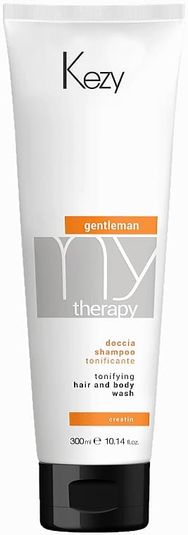 Шампунь-гель д/душа тонизир. с креатином, экстрактом кофе и камеллии, 300 мл. My Therapy KEZY