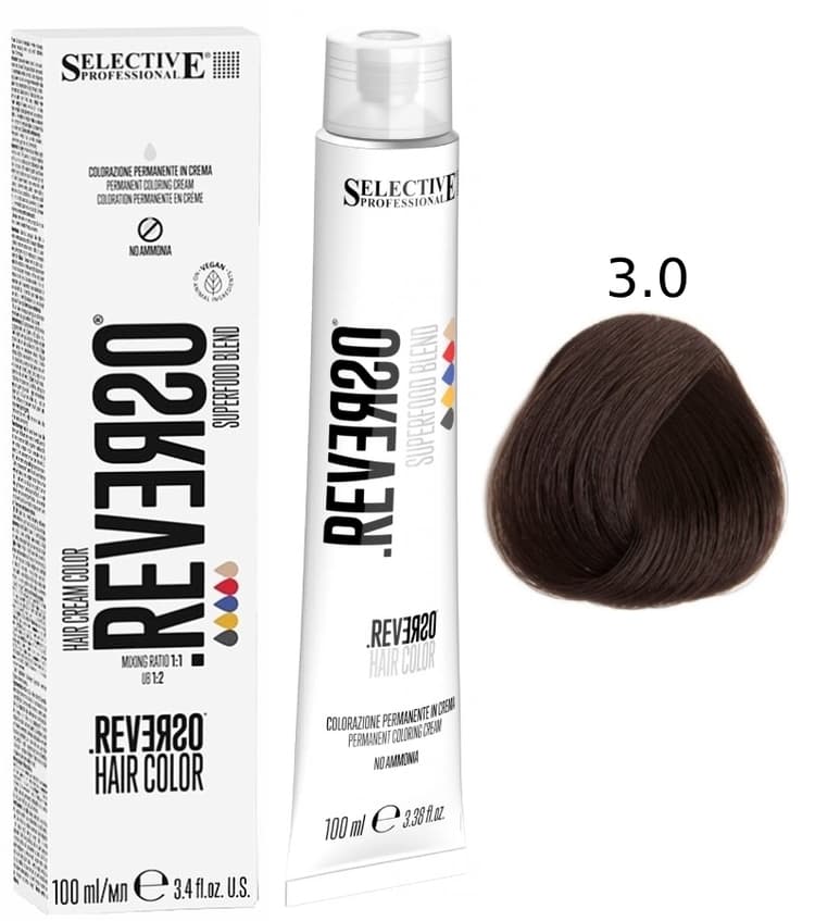 SELECTIVE Reverso Hair Color 3.0 Темно-каштановый