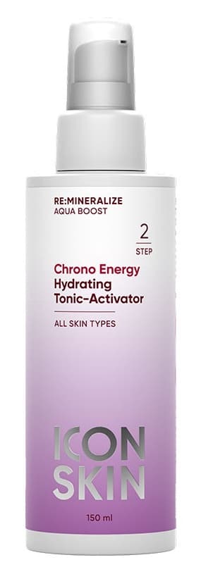 ICON SKIN RE:MINERALIZE Увлажняющий тоник-активатор для всех типов кожи CHRONO ENERGY 150 мл