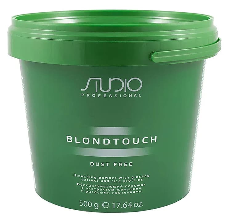Kapous Studio Обесцвечивающий порошок с экстрактом женьшеня и рисовыми протеинами "Dust free" 500 гр