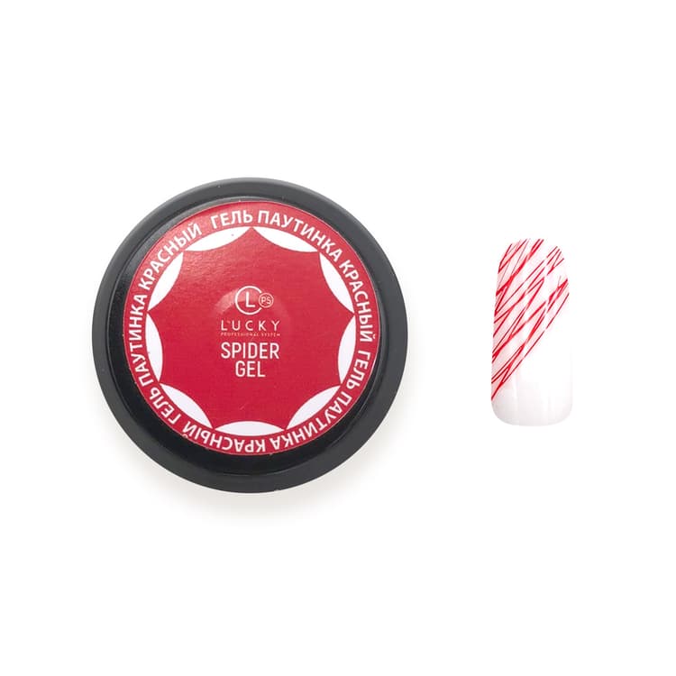 Lucky Гель-паутинка красный 8мл 