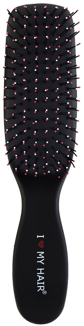 I Love My Hair SPIDER Щетка массаж.черная микро,пластик soft touch, д/мокрых и запутан.волос