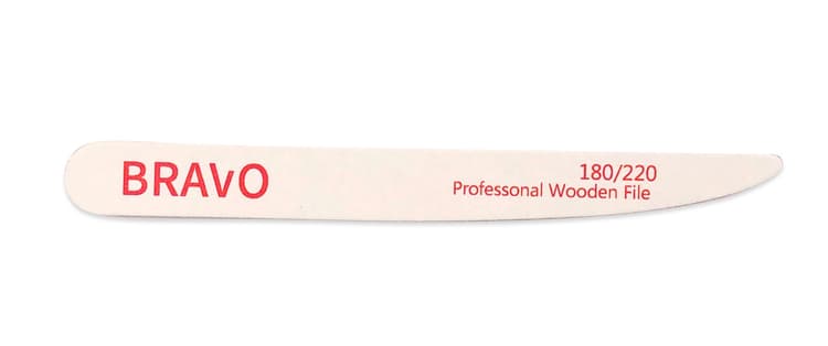 Bravo Пилка для маникюра 180/220 влагостойкая