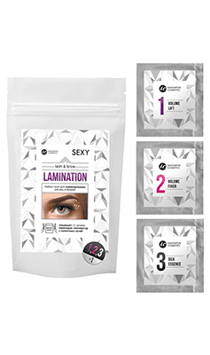 SEXY Lamination Набор составов для ламинирования ресниц и бровей (3 саше х 2 мл)