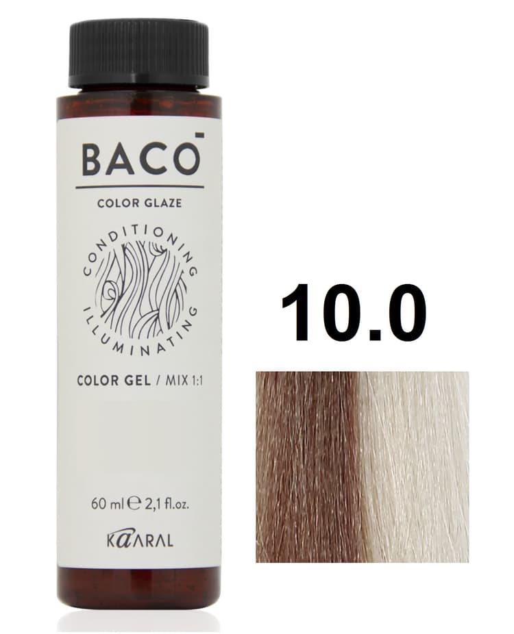 KAARAL Baco Color Glaze 10.0 очень-очень светлый блондин 60 мл