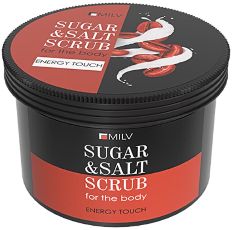 MILV Сахарно-солевой скраб для тела «Кофе». 600 г